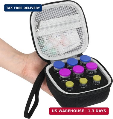 9 Slots Peptide Case for Fridge, Fits 1Ml 3Ml 5Ml and 10Ml Vials Storage for Pep