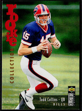 Todd Collins Rookie Card 1995 Upper Deck Collector's Choice Update #U3 Bills RC