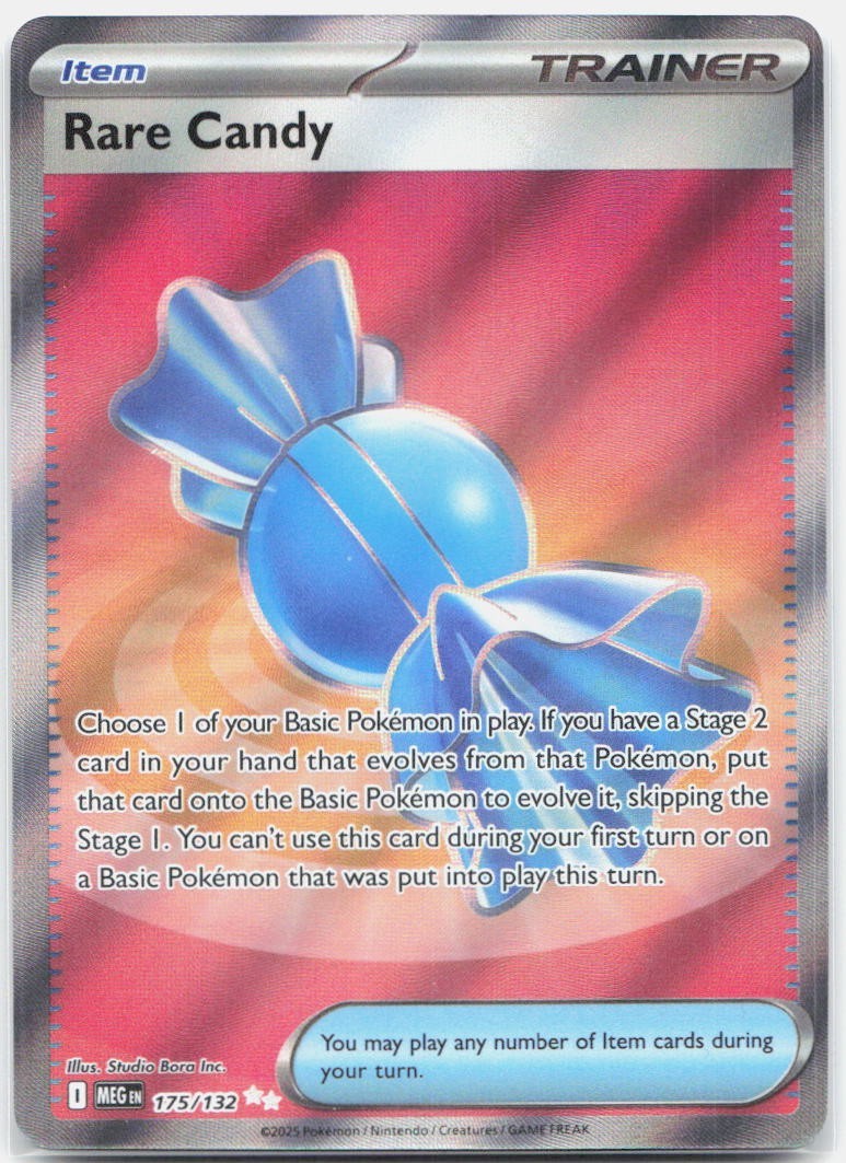 Rare Candy 175/132 ME01: Mega Evolution POKEMON TCG ULTRA RARE
