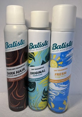 Batiste Instant Hair Refresh 3Pack Dry Shampoo & Shampoo Dark Hair 6.73 oz)