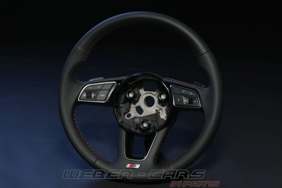 8W0419091FT Leather Steering Tiptronic Multifunction Ttn OEM Audi A4 S4 8W B9 S5 - Image 2 of 4