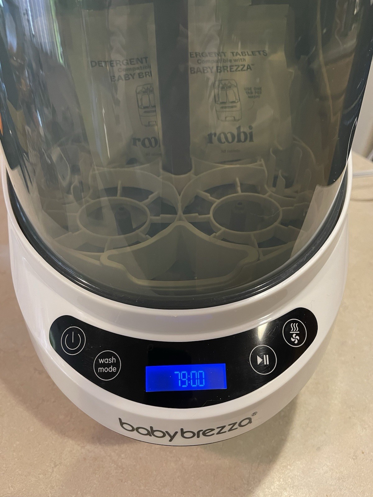 Baby Brezza Pro Bottle Washer Sterilizer Dryer BRZ0103 Complete Clean Tested