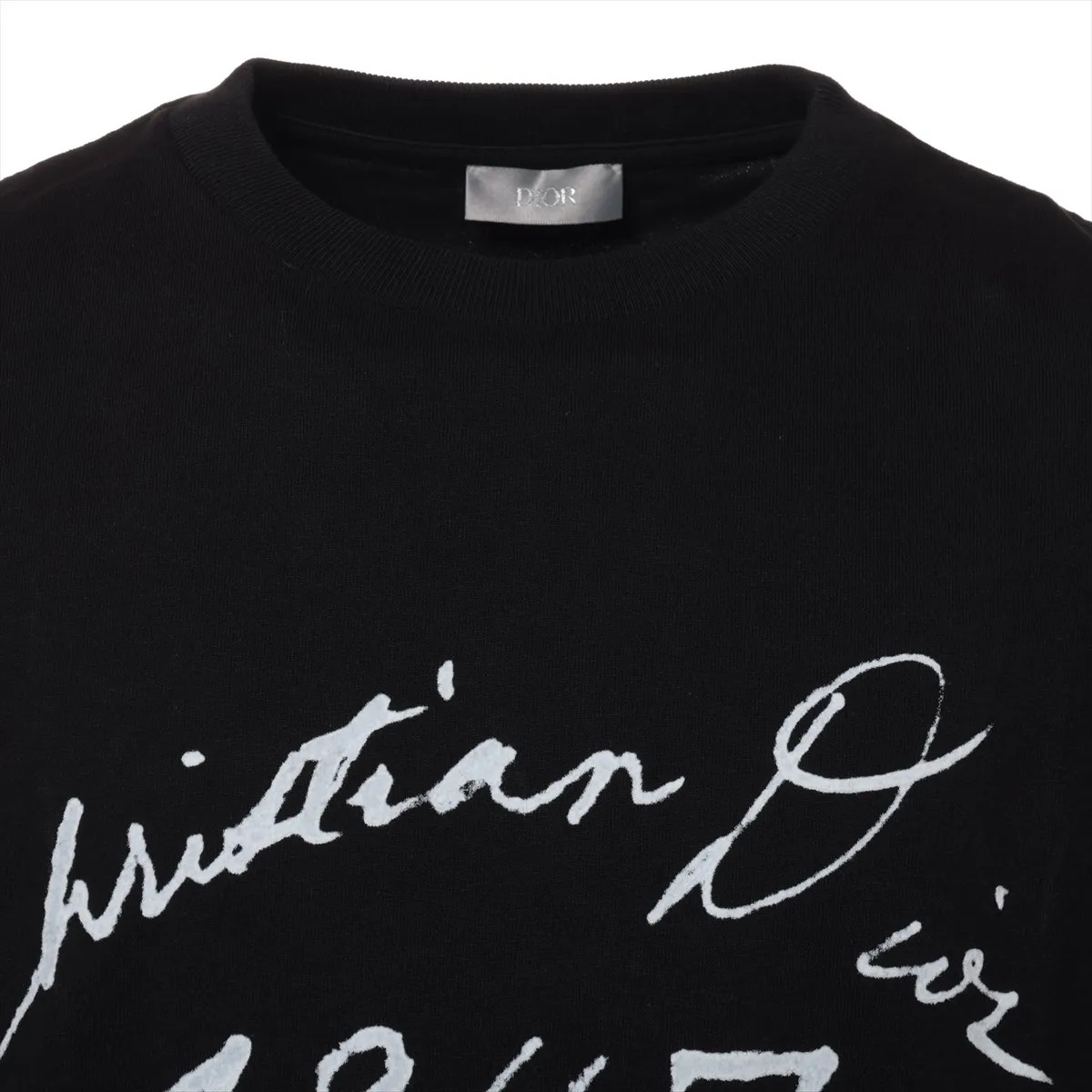 【直営・関税送料込】Christian Dior Coutu Dior 24AW Cotton T-shirt S Men's Black 493J696F0554