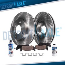 Front Disc Rotors and Ceramic Brake Pads for 2007-2012 Nissan Cube Sentra Versa