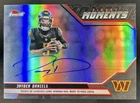 2025 Topps Finest Jayden Daniels Moments Auto Autograph #FMA-JD Commanders