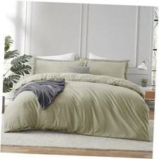 Light Sage Duvet Cover Queen Queen 90" x 90" 12 - Light Sage No Comforter