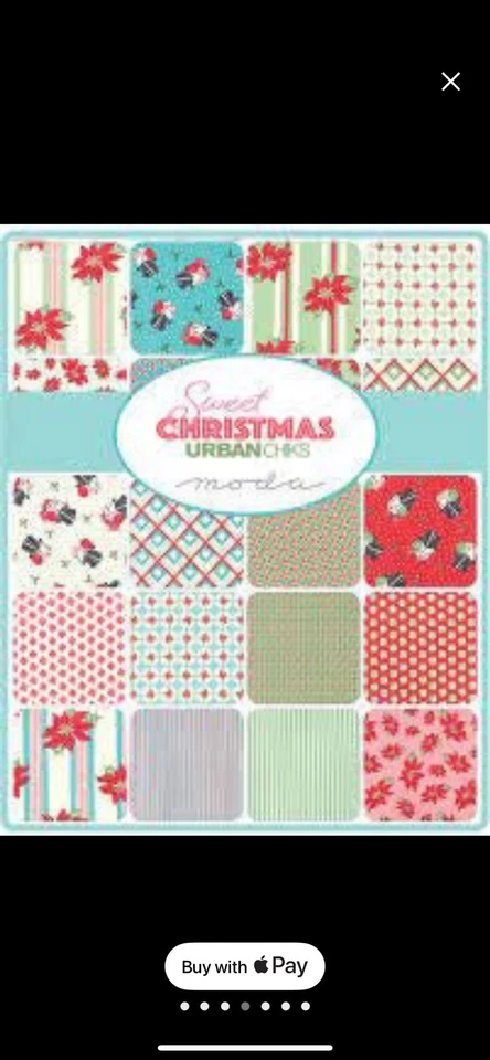 Moda Swell Christmas Urban Chicks Layer Cake 10” Squares - Image 2 of 4