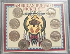 American Buffalo Nickel Set, Lot Of 8 Coins, 1919-1937, P,D,S, Mint Marks