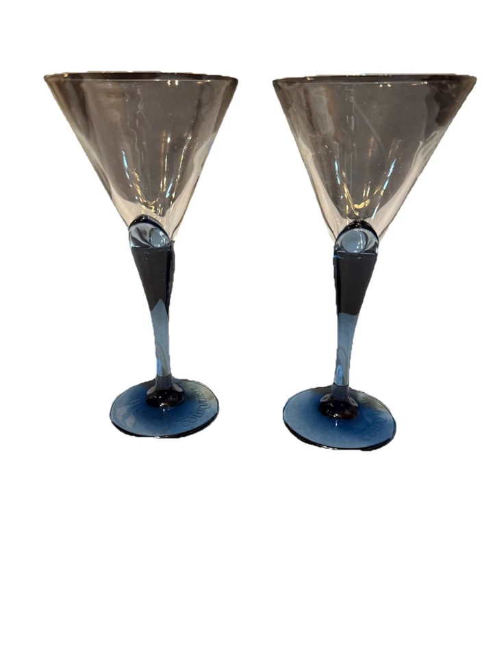 Vasos Martini Bormioli Luigi Courvoisier Coñac Azul Tulipán Tallo (3) Foto 4 de 4