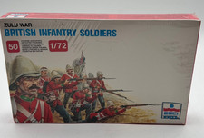 Vintage ESCI 212 Zulu War British Infantry Soldiers 1/72 Scale 50 Figures New