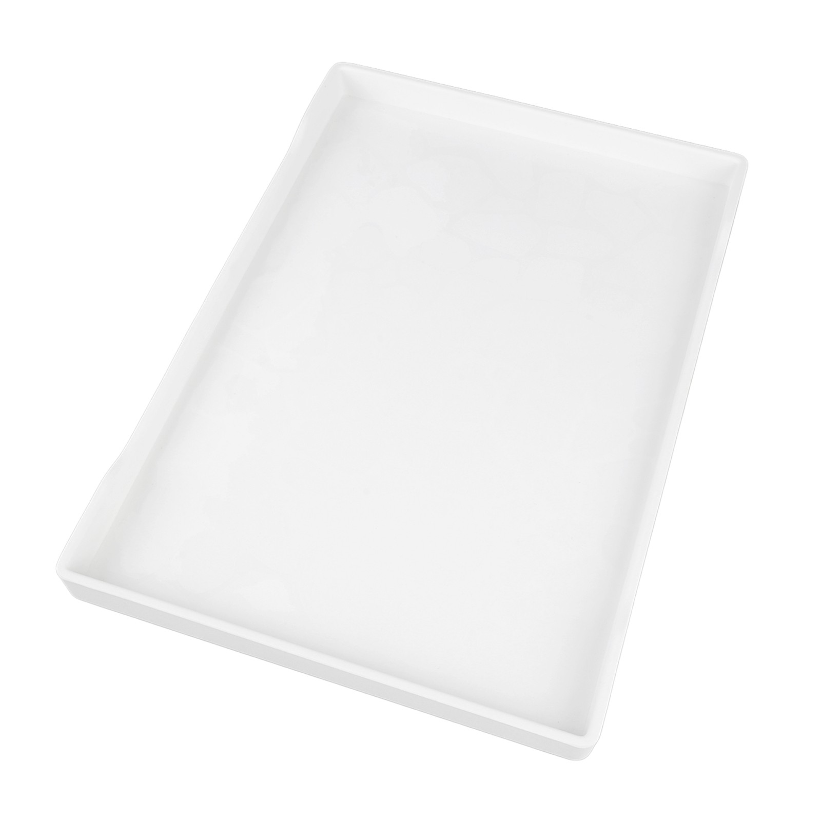 Rectangle Serving Tray Plastic 15.0x10.4in Reusable Serving Platter For Snack Fr