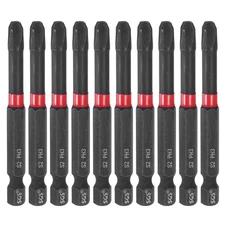 10pcs PH3 Phillips Impact Screwdriver Bit 1/4" Hex Shank 2.8" Long Magnetic