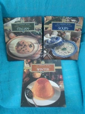 LE CORDON BLEU HOME COLLECTION 3 COOKBOOKS WINTER/ SOUPS /ITALIAN PAPERBBACK
