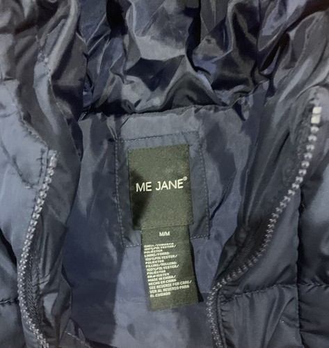 Me Jane Women’s Hooded Puffer Jacket M/M NWT - Picture 2 of 10