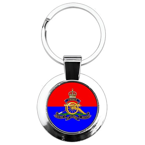 Royal Artillery Metal Keyring with Giftbox (Kings & Queens Crown Variants) - Picture 5 of 6