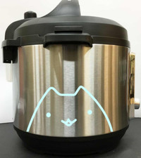 Peeking Kitty Decal Sticker - Mint Vinyl Decal Sticker for Instant Pot Instapot