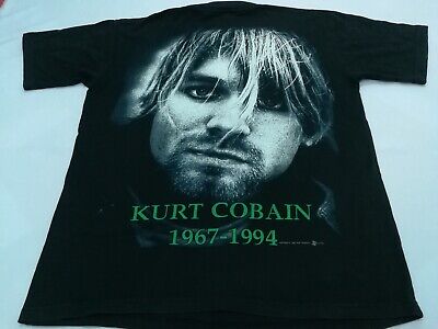 Vintage Late 1990s Rare Nirvana Kurt Cobain Face T Shirt M L Vintage Late 1990s Rare Nirvana Kurt Cobain Face T Shirt M L