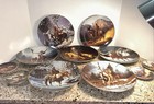 11 Vtg Hamilton Collection Mystic Warriors Plates 7 81/4" & 4 3 3/4”mini