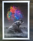 Canvas Poster of Elephant and Paint Wall Room Decor