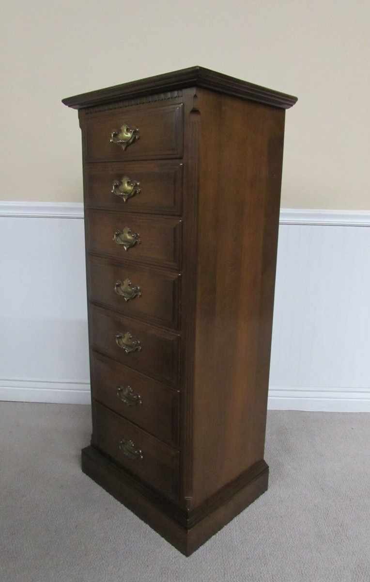 ETHAN ALLEN CLASSIC MANOR MAPLE LINGERIE CHEST, 7 DRAWER