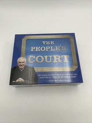 The Peoples Court Board Game by Hoyle 1986 Edition Judge Wapner - New Sealed