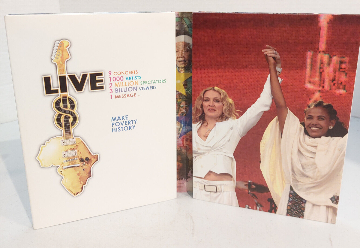Live 8 One Day One Concert One World Live Aid 2005 (DVD, 4 DISC