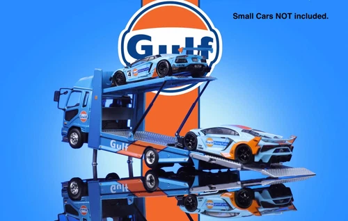 GCD 1:64 Blue Gulf Fuso Fighter Mk2 Double Deck Tow Model Diecast Metal Car - Picture 3 of 15