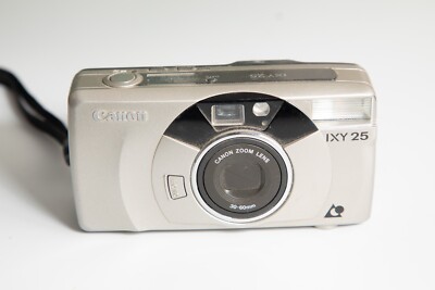 Device Photo-Canon IXY 25 Analogue 1990 Compact Aps-Argent-Trés