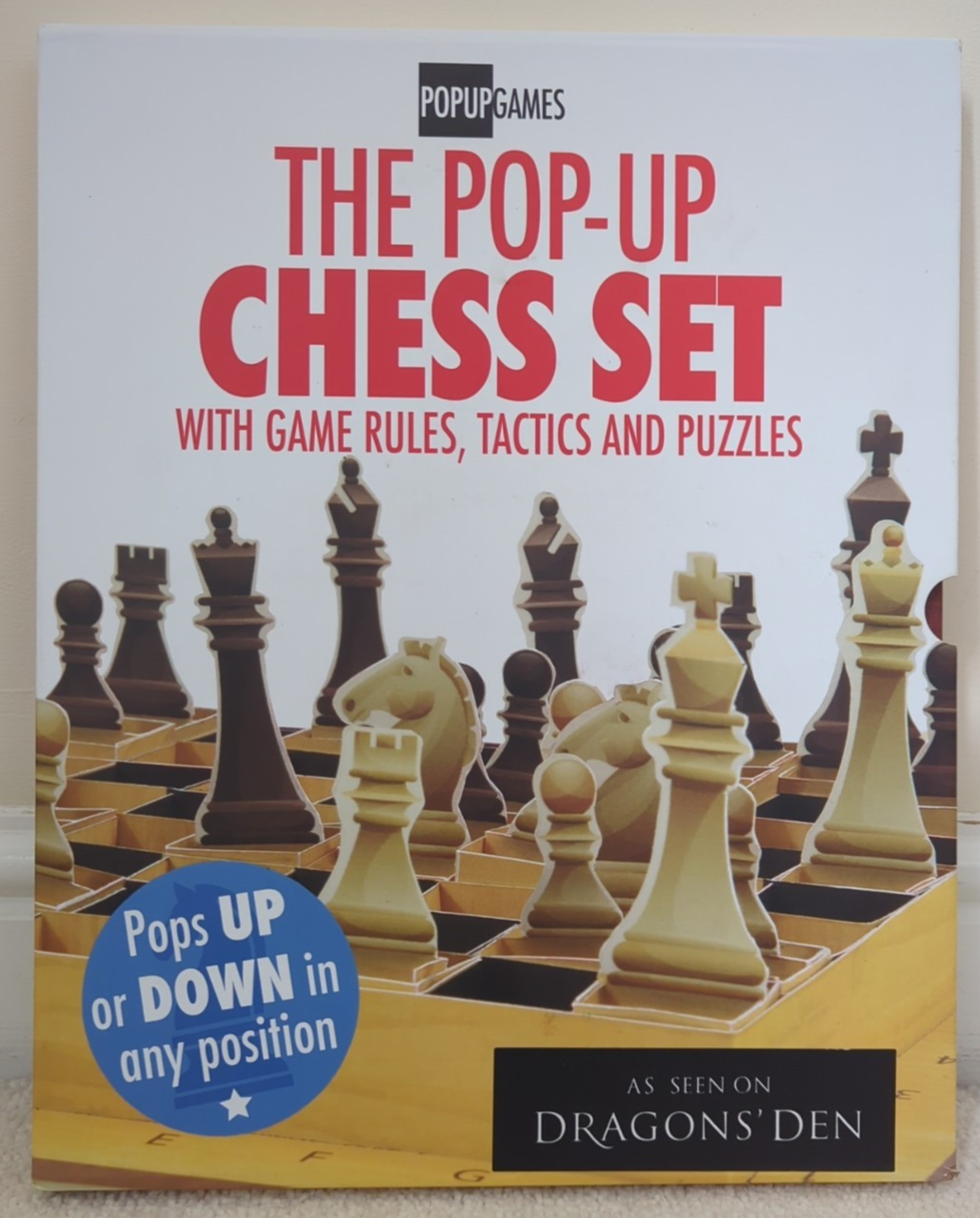 POPUP CHESS By POP-UP GAMES (Hardback) - New & Unused SLIGHT DAMAGE TO CASE