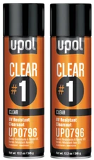 U-Pol Products 0796 Clear CLEAR#1 High Gloss Coat 345g/12.2oz (2 Pack)