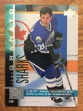 97 98 Upper Deck TONY GRANATO Game Dated Hockey card #360 San Jose Sharks