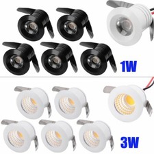 5x LED 230V Einbaustrahler 1W 3000K warmweiß Einbau Spots Leuchte Minispot Kit 