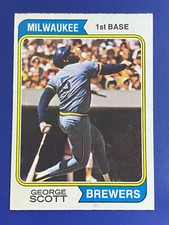 ⚾ 1974 Topps Baseball Base Card #27 George SCOTT - EXMT or better ⚾