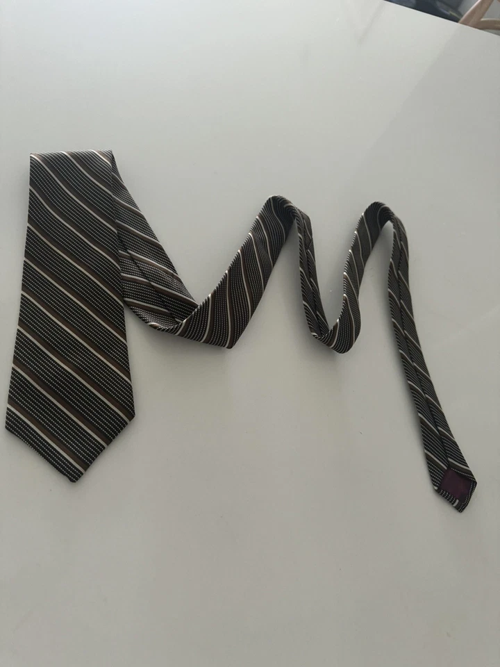 Don Loper Vintage Rayas Marrón/Beige Lunares/Rayas Foto 4 de 4