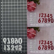 0-9 Numbers Metal Cutting Dies Scrapbooking Embossing Blade Punch Stencils Mould