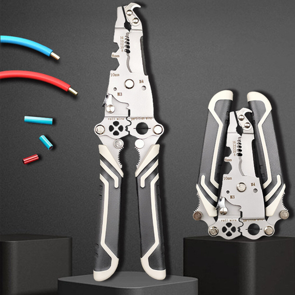 Electrician's Multi-Tool Pliers with Wire Stripper Cutter and Wrench  