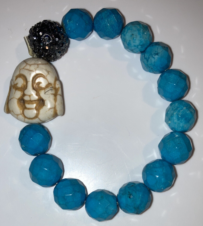 buddha turquoise turquoise stretch bracelet buddha turquoise turquoise stretch bracelet