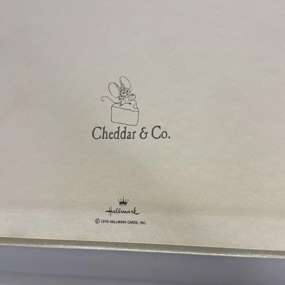 Vintage Hallmark Cheddar & Co. Álbum de recortes de mouse álbum de fotos broches 1976 Foto 4 de 4
