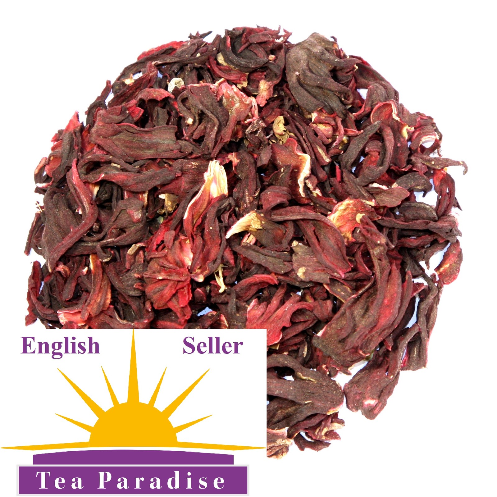 HIBISCUS DRIED FLOWERS TEA ROSELLA LOWERS CHOLESTEROL & BLOOD