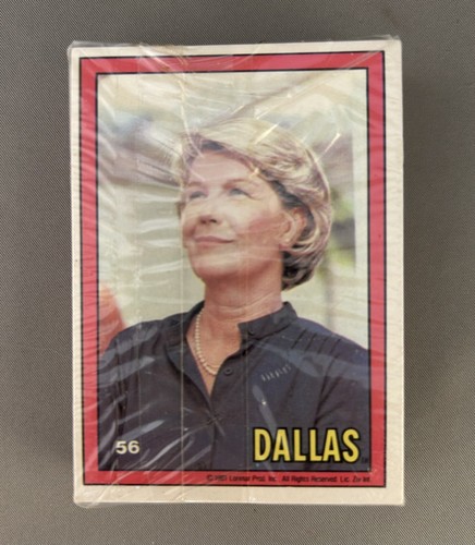 Dallas TV Show 1981 Donruss Complete Base Card Set of 56 Sealed - Picture 3 of 4