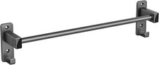 ANVAVA Bath Towel Bar, Matte Black Wall Mounted Rack for Kitchen, Bath, Living