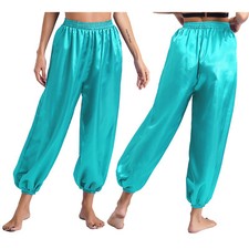 Womens Sweatpants Belly Dance Pants Holiday Bloomers Casual Trousers Loose Yoga