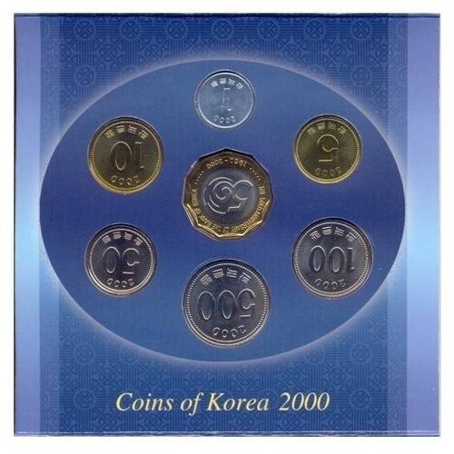 2000 South Korea Mint Coin Set - 1 Won to 500 Won KOMSCO - Picture 4 of 8