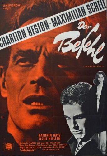 DER BEFEHL Charlton Heston Maximilian Schell EA-Filmplakat A1 1968 - Bild 1 von 1