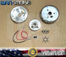 CNC Steering Wheel Hub Adapter For Flaming Chevy River GM Ididit 5 & 6 Hole CH