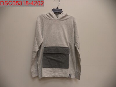 NWT - Boboli Unisex Kids Grey Light Weight Hoodie, Size 8 8434484968075