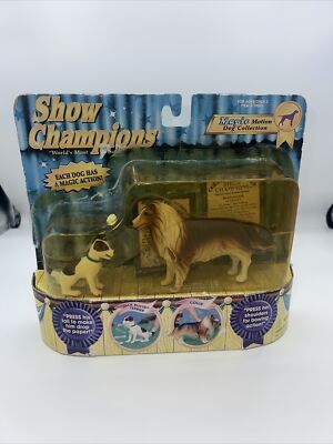 COLLIE AND JACK RUSSELL TERRIER-SHOW CHAMPIONS-Empire 1997 Magic Action Toy