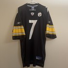 Reebok NFL Football Jersey Pittsburgh Steelers Ben Roethlisberger Black Size XL