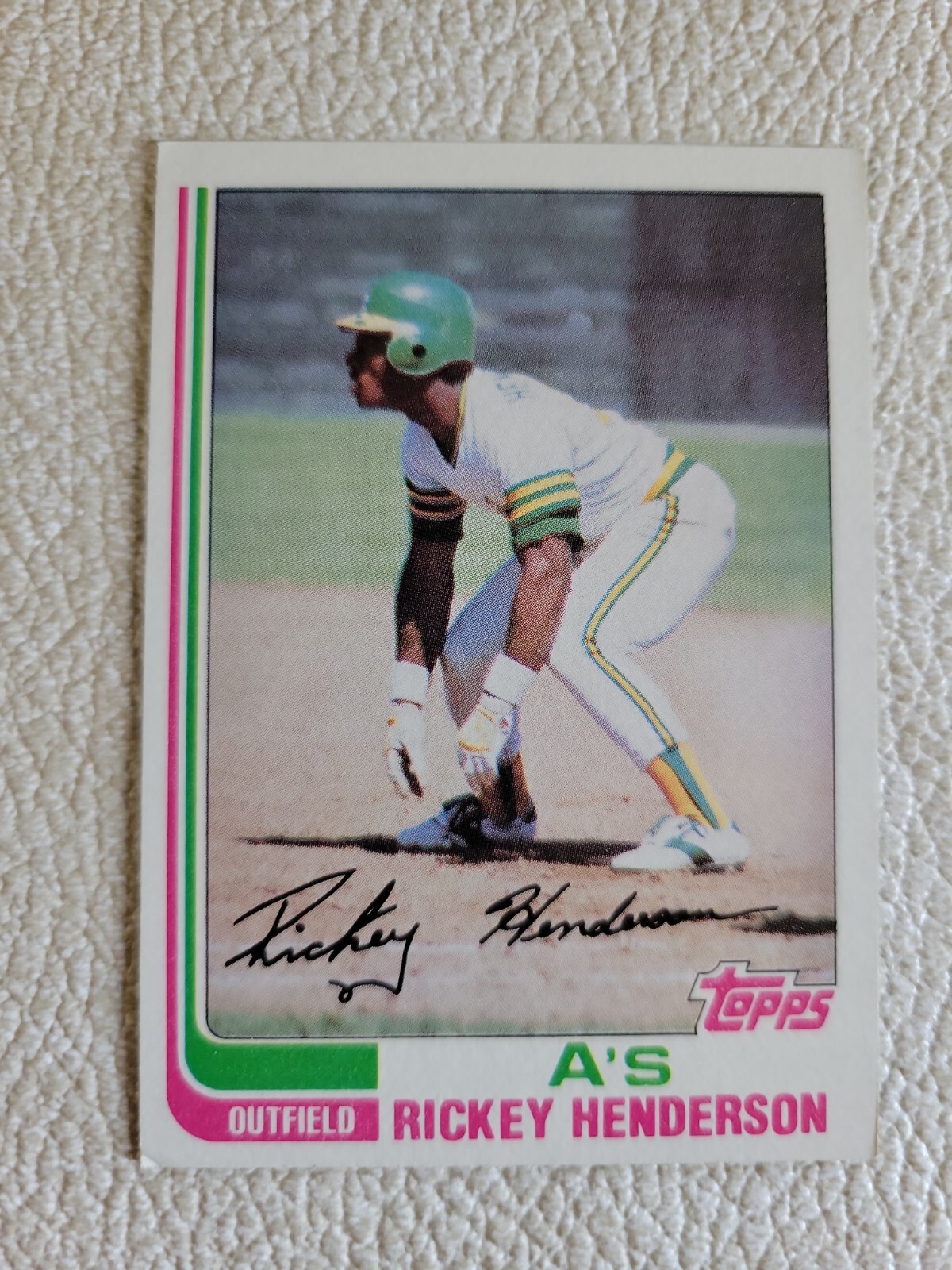 1982 TOPPS BASEBALL RICKEY HENDERSON #610