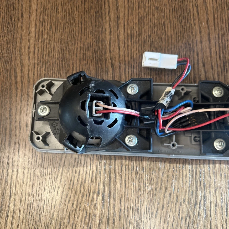 Nissan Quest 2004-2006 OEM tercera fila techo cúpula mapa luz doble color beige Foto 3 de 4